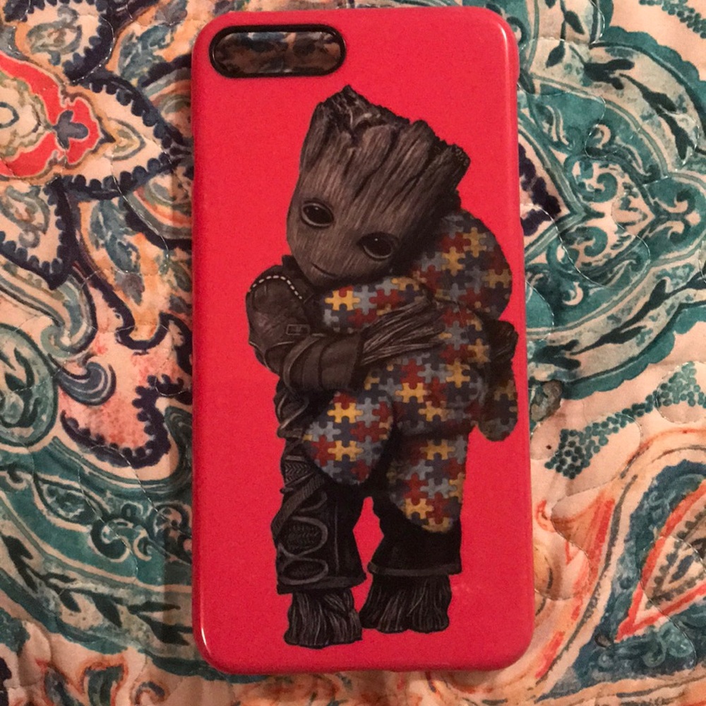 Groot autism awareness iPhone 7s phone cover